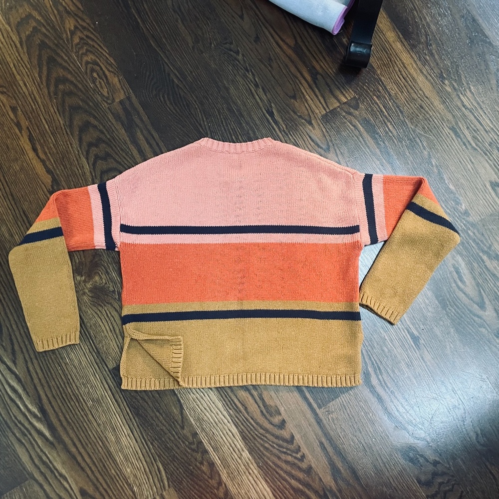 Pendleton Cotton/Wool Blend Color Block Sweater - image 5